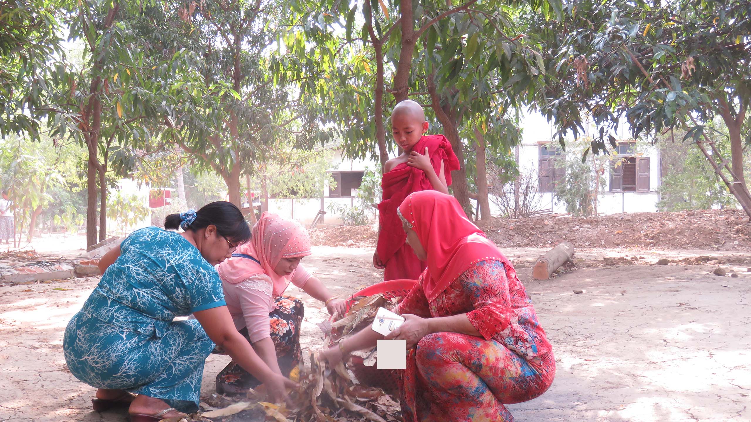 Women of Faith Network members participated in cleaning the Monastery Compound