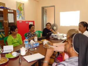 RfP-Myanmar Women Of Faith Network Meeting at the RfP-Myanmar Office  