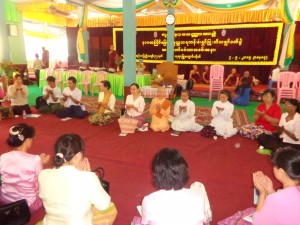 Section Prayer Cereomny Lead by Islam Side from Payaphyu Monastrey  